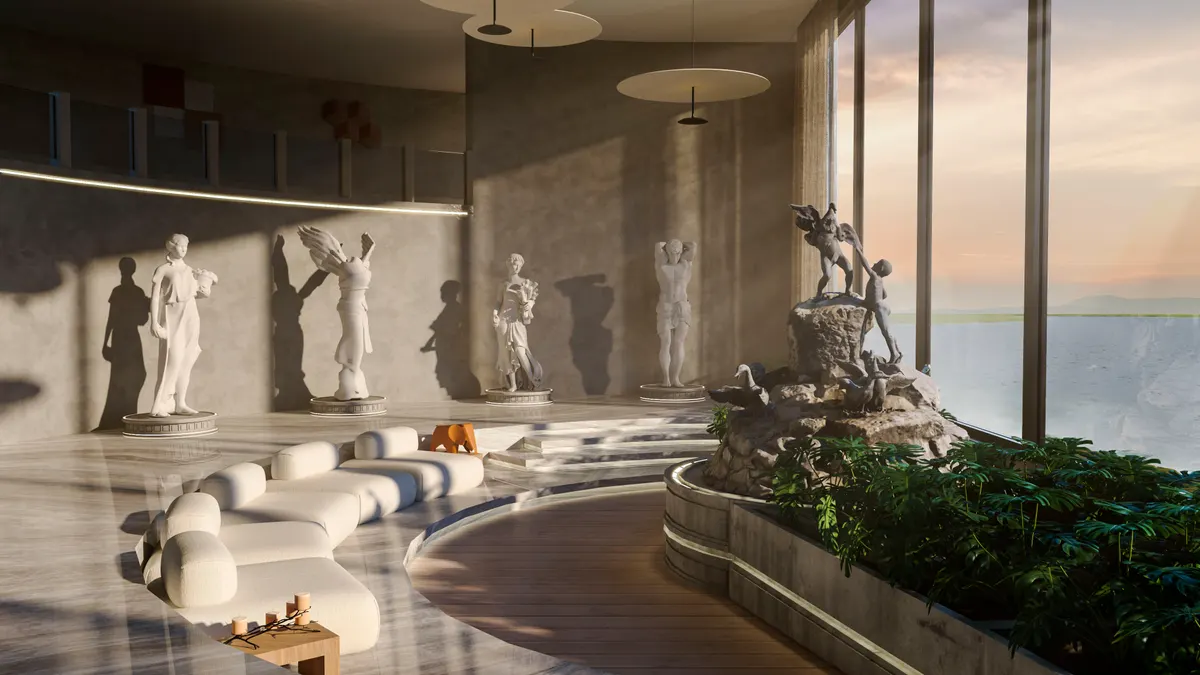 Contemporary residential interior CGI series